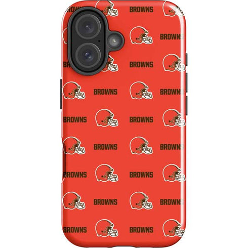 NFL Cleveland Browns Blitz Series iPhone 16 Plus Impact Case
